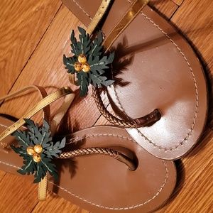 Kate Spade Solana Palm sandals 9